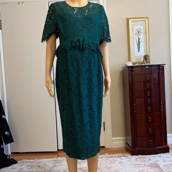 ASOS Dresses & Skirts - ASOS green lace maternity dress